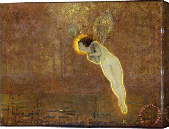 John Atkinson Grimshaw Iris Her Autumnal Errand Third Reading Stretched Canvas Painting / Canvas Art