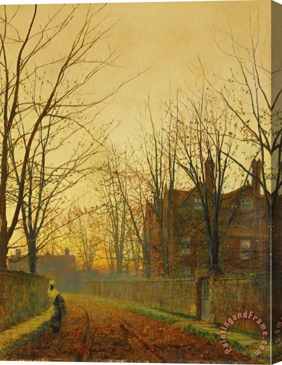 John Atkinson Grimshaw Late October Stretched Canvas Painting / Canvas Art