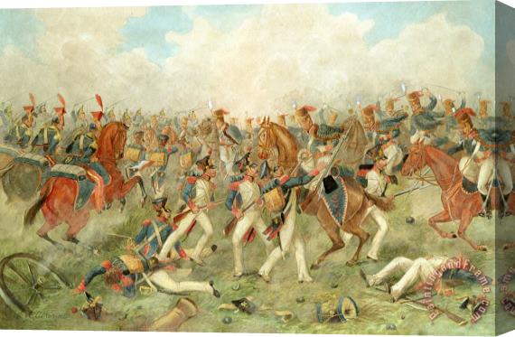 John Augustus Atkinson The Battle of Vitoria June 21st 1813 Stretched Canvas Print / Canvas Art
