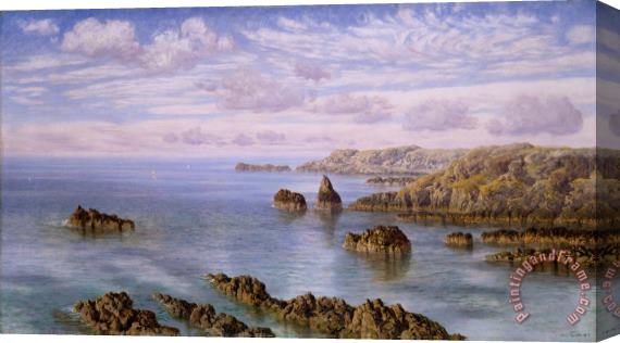John Brett Southern Coast of Guernsey Stretched Canvas Painting / Canvas Art