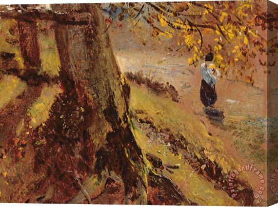 John Constable Study of tree trunks Stretched Canvas Print / Canvas Art