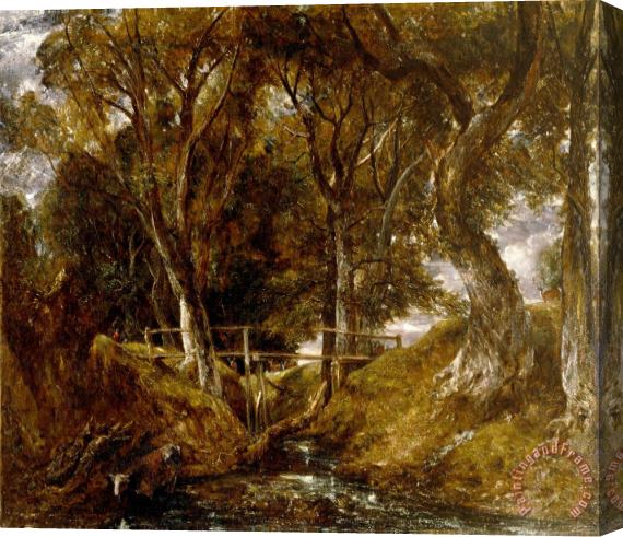 John Constable The Dell at Helmingham Park Stretched Canvas Painting / Canvas Art