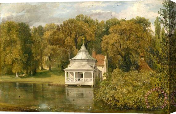 John Constable The Quarters Behind Alresford Hall Stretched Canvas Print / Canvas Art