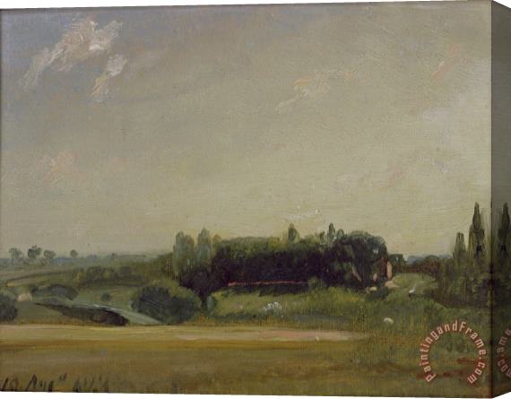 John Constable View Towards the Rectory - East Bergholt Stretched Canvas Print / Canvas Art