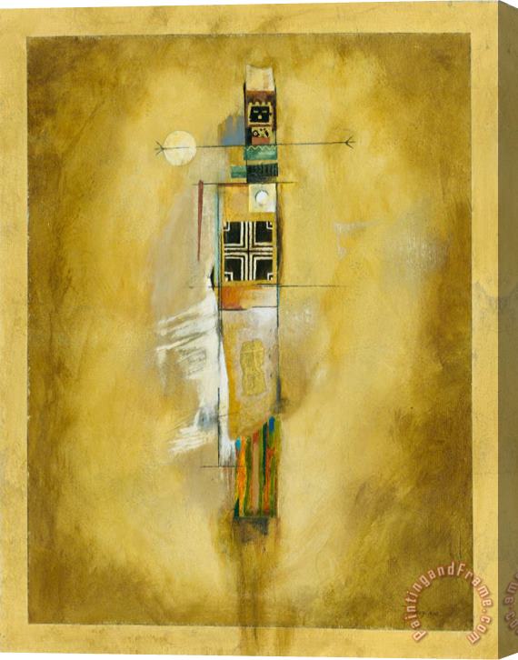 John Douglas Shaman of The Moon Stretched Canvas Painting / Canvas Art