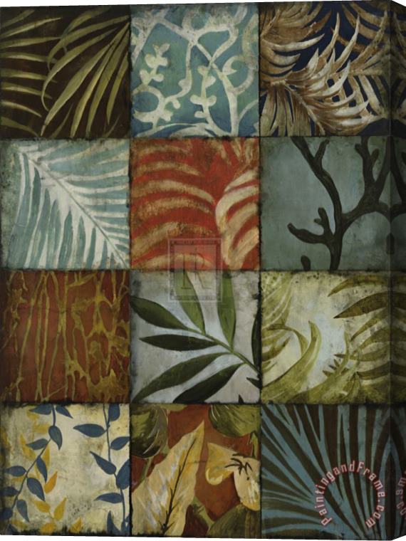 John Douglas Tile Patterns Iv Stretched Canvas Painting / Canvas Art