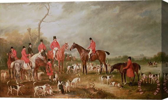 John E Ferneley The Birton Hunt Stretched Canvas Painting / Canvas Art