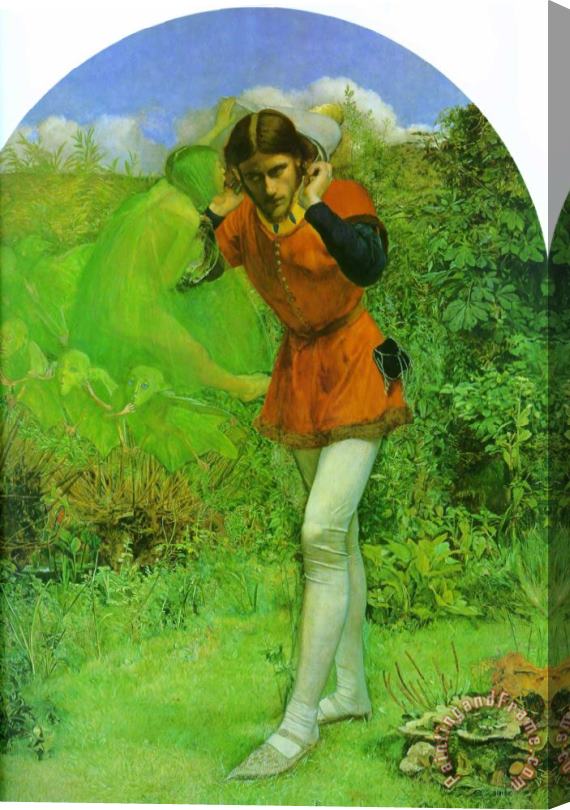 John Everett Millais Ferdinand Lured by Ariel Stretched Canvas Painting / Canvas Art