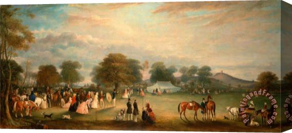 John Ferneley Archery Meeting in Bradgate Park, Leicestershire Stretched Canvas Print / Canvas Art