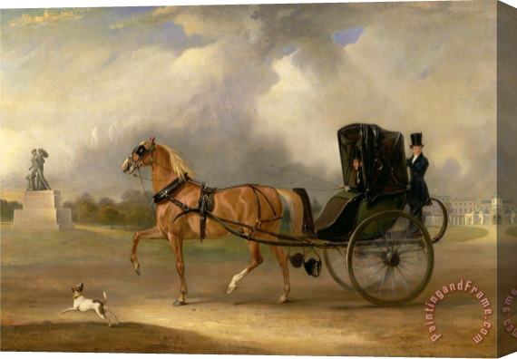 John Ferneley William Massey Stanley Driving His Cabriolet in Hyde Park Stretched Canvas Print / Canvas Art