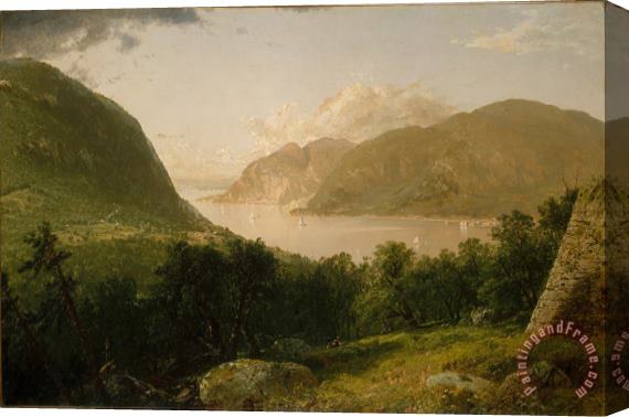 John Frederick Kensett Hudson River Scene Stretched Canvas Painting / Canvas Art