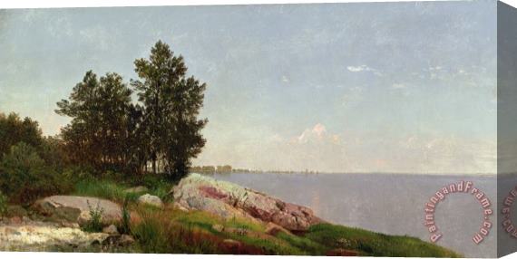 John Frederick Kensett Long Island Sound at Darien Stretched Canvas Painting / Canvas Art