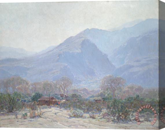 John Frost Palm Springs Landscape with Shack Stretched Canvas Print / Canvas Art