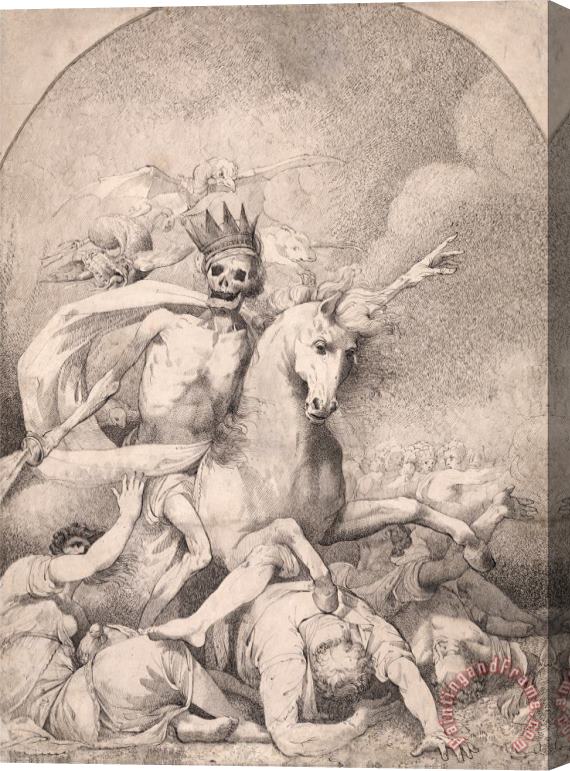 John Hamilton Mortimer Death on a Pale Horse Stretched Canvas Print / Canvas Art