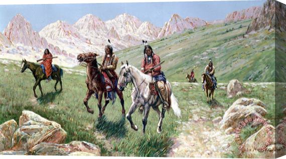 John Hauser In the Cheyenne Country Stretched Canvas Painting / Canvas Art