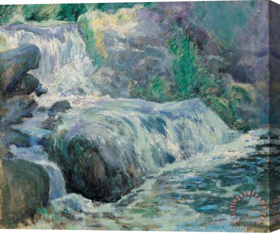John Henry Twachman Waterfall Stretched Canvas Painting / Canvas Art