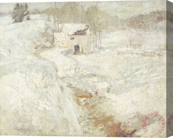 John Henry Twachtman Winter Landscape Stretched Canvas Print / Canvas Art