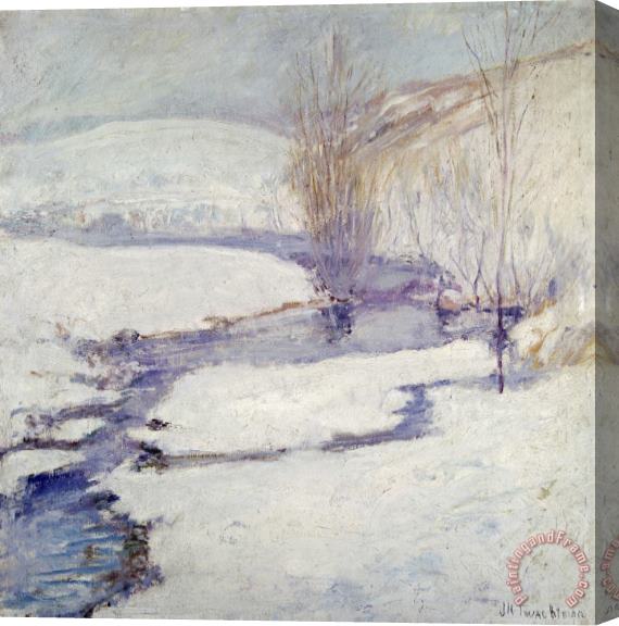 John Henry Twachtman Winter Landscape Stretched Canvas Print / Canvas Art