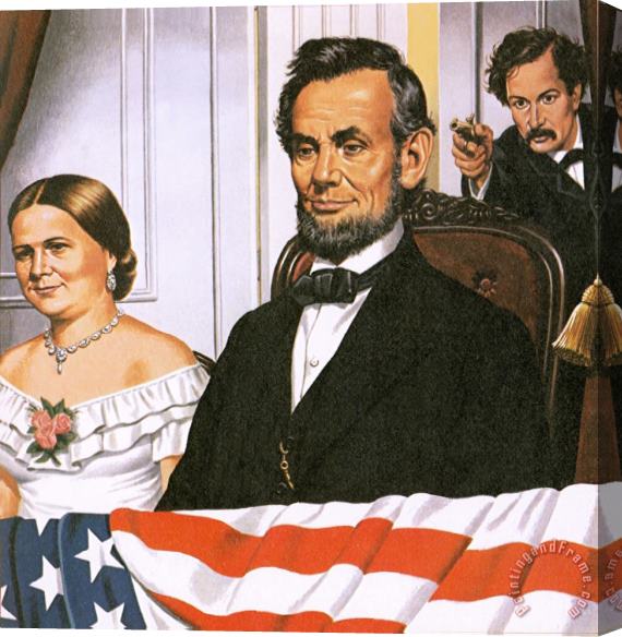 John Keay The Assassination of Abraham Lincoln Stretched Canvas Painting / Canvas Art