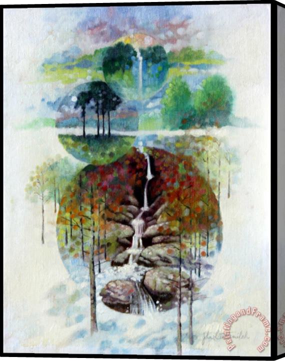 John Lautermilch Eternal Waterfall Stretched Canvas Print / Canvas Art