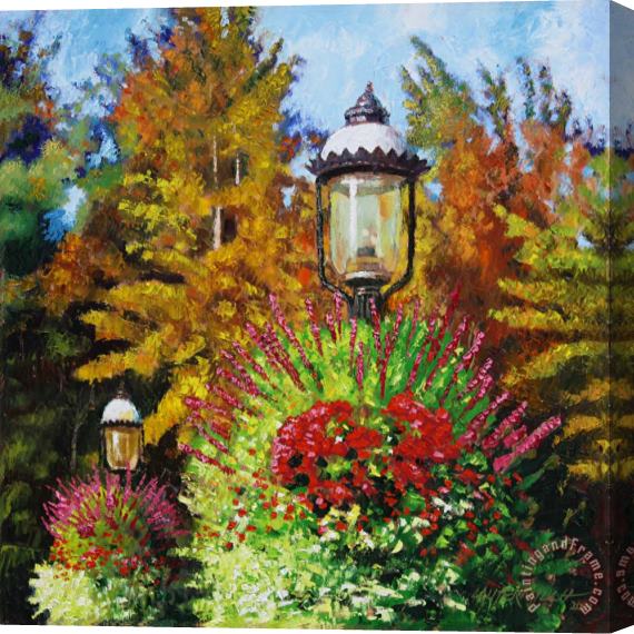 John Lautermilch Gas Light Square Stretched Canvas Painting / Canvas Art