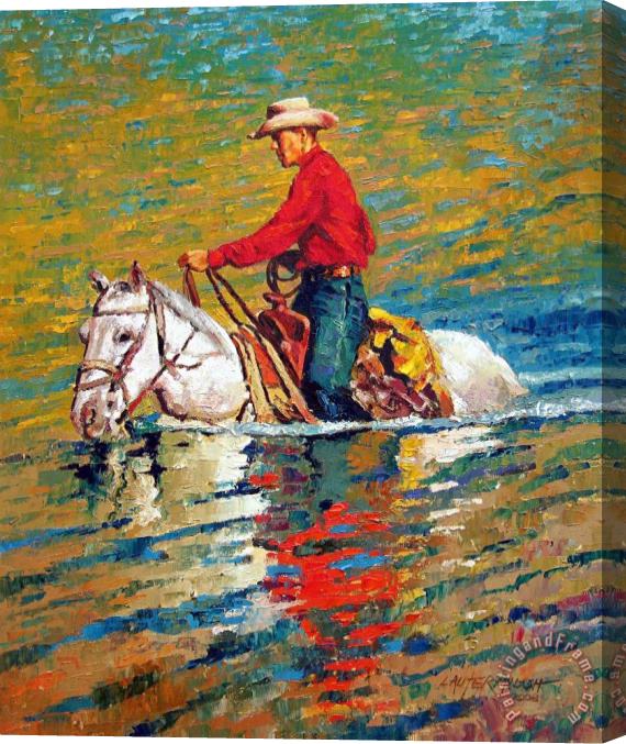 John Lautermilch In Deep Water Stretched Canvas Painting / Canvas Art