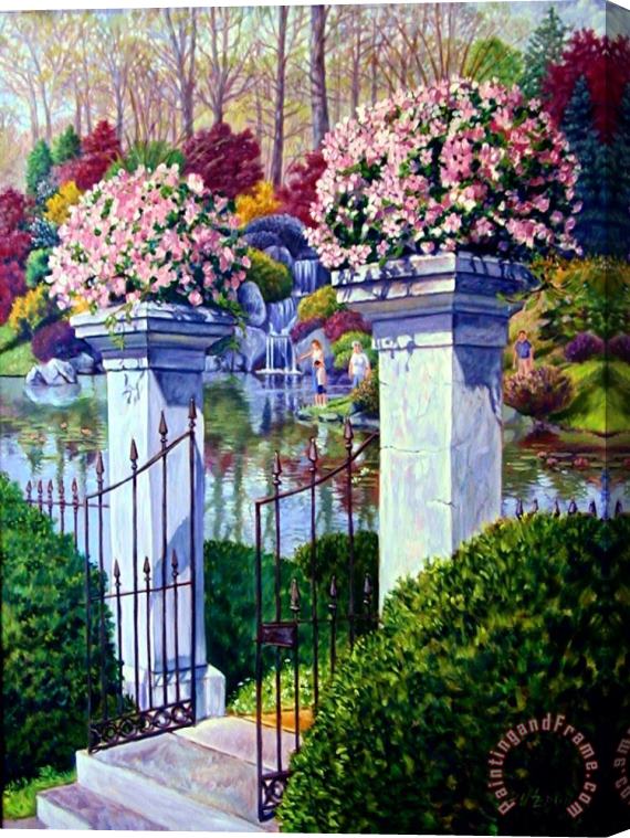 John Lautermilch Peace in the Garden Stretched Canvas Painting / Canvas Art