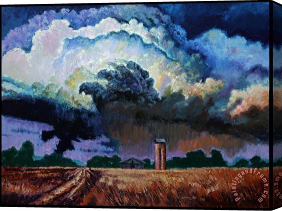 John Lautermilch Storm Clouds Over Joplin Stretched Canvas Painting / Canvas Art