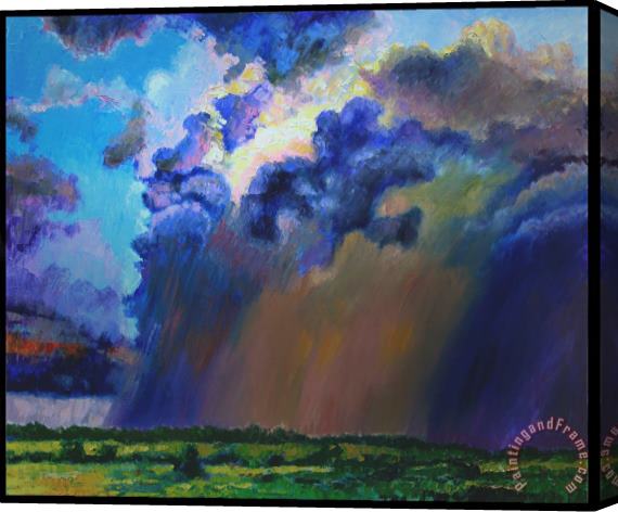 John Lautermilch Storm Clouds Over Missouri Stretched Canvas Painting / Canvas Art