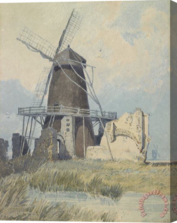 John Sell Cotman The Mill St Benet's Abbey Stretched Canvas Painting / Canvas Art