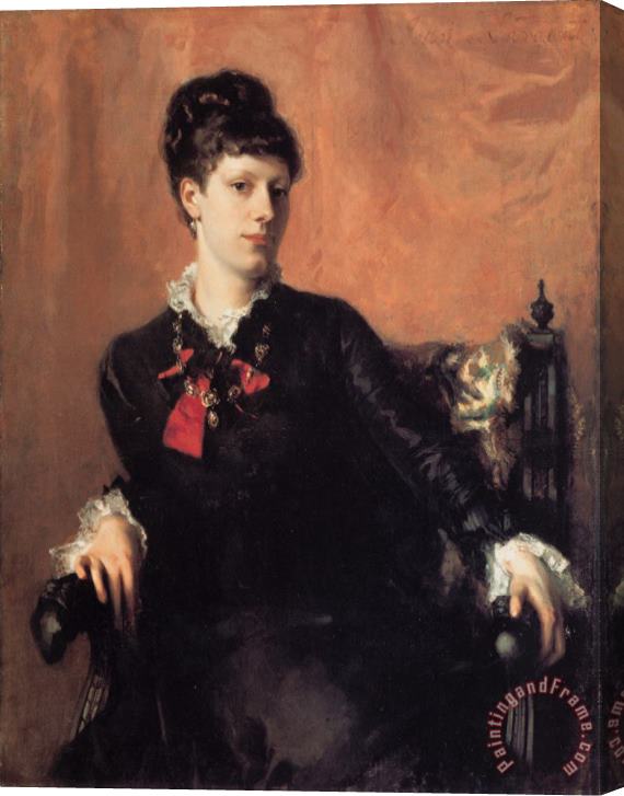 John Singer Sargent Miss Frances Sherborne Ridley Watts Stretched Canvas Painting / Canvas Art