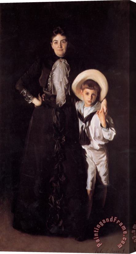 John Singer Sargent Mrs. Edward L. Davis And Her Son Livingston Stretched Canvas Painting / Canvas Art