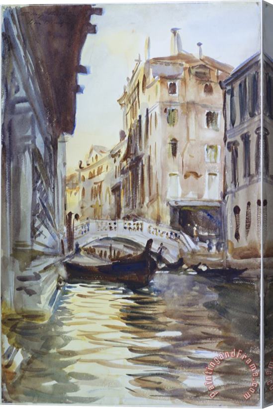 John Singer Sargent Ponte Della Canonica Stretched Canvas Print / Canvas Art