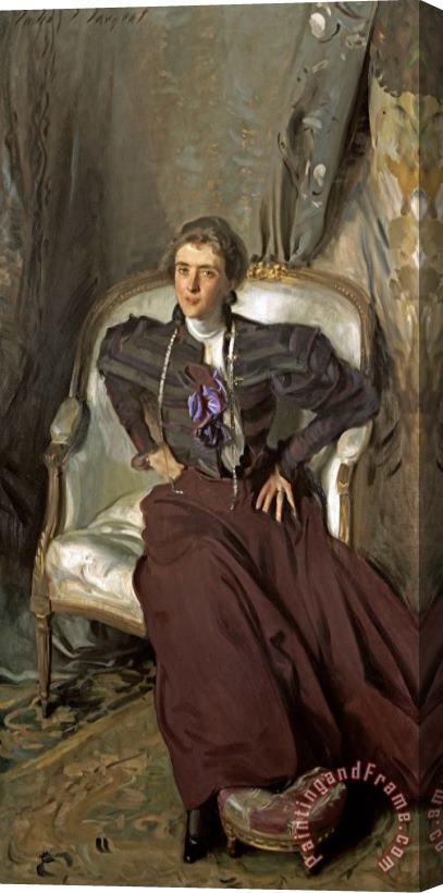 John Singer Sargent Portrait of Miss Alice Brisbane Thursby Stretched Canvas Print / Canvas Art