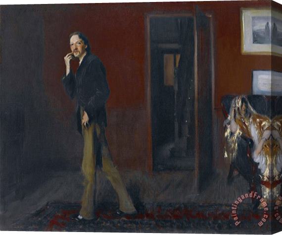 John Singer Sargent Robert Louis Stevenson And His Wife Stretched Canvas Painting / Canvas Art