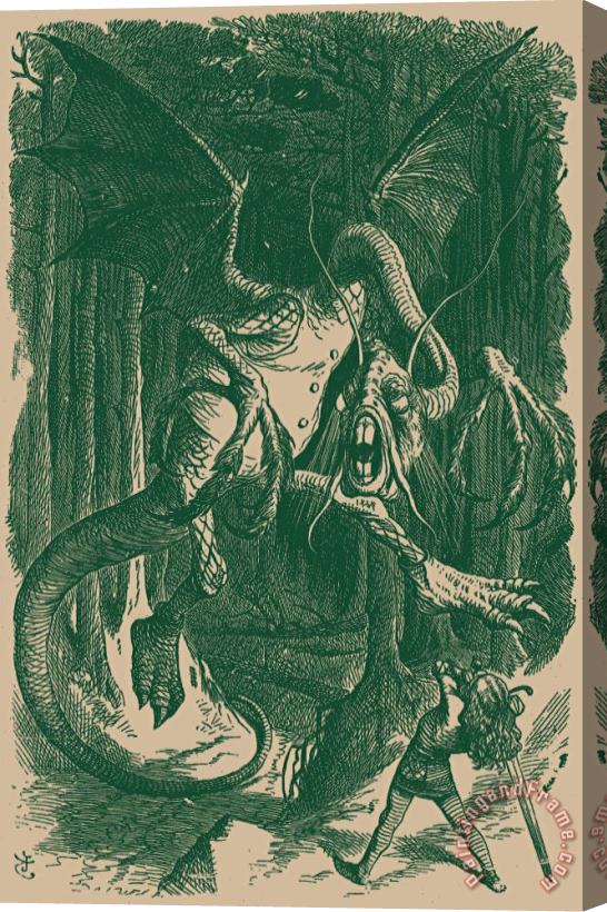 John Tenniel The Jabberwock Stretched Canvas Print / Canvas Art