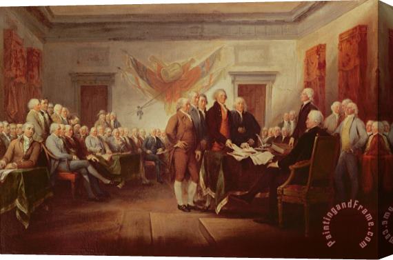 John Trumbull Signing the Declaration of Independence Stretched Canvas Print / Canvas Art