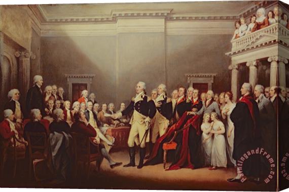 John Trumbull The Resignation of George Washington Stretched Canvas Print / Canvas Art