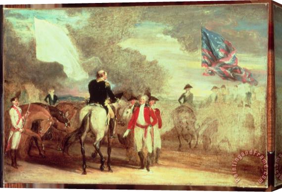 John Trumbull The Surrender of Cornwallis at Yorktown Stretched Canvas Painting / Canvas Art