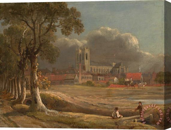 John Varley Westminster Abbey From Tothill Fields Stretched Canvas Painting / Canvas Art