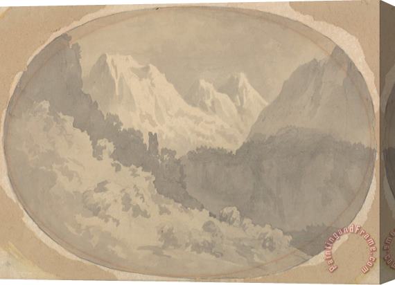 John Warwick Smith Alpine Scene Stretched Canvas Print / Canvas Art