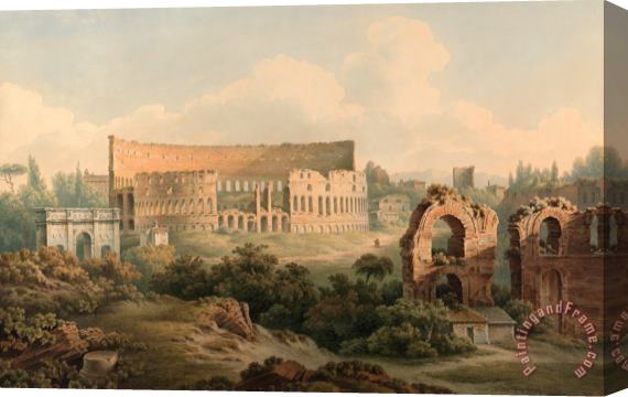 John Warwick Smith The Colosseum, Rome Stretched Canvas Painting / Canvas Art