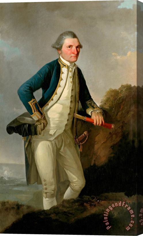 John Webber Portrait of Captain James Cook Stretched Canvas Print / Canvas Art