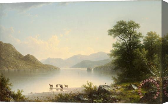 John William Casilear Lake George, 1860 Stretched Canvas Print / Canvas Art