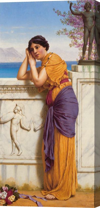 John William Godward 'rich Gifts Wax Poor When Lovers Prove Unkind' Stretched Canvas Painting / Canvas Art