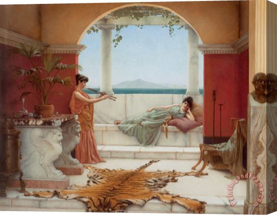 John William Godward 'the Sweet Siesta of a Summer Day' Stretched Canvas Painting / Canvas Art