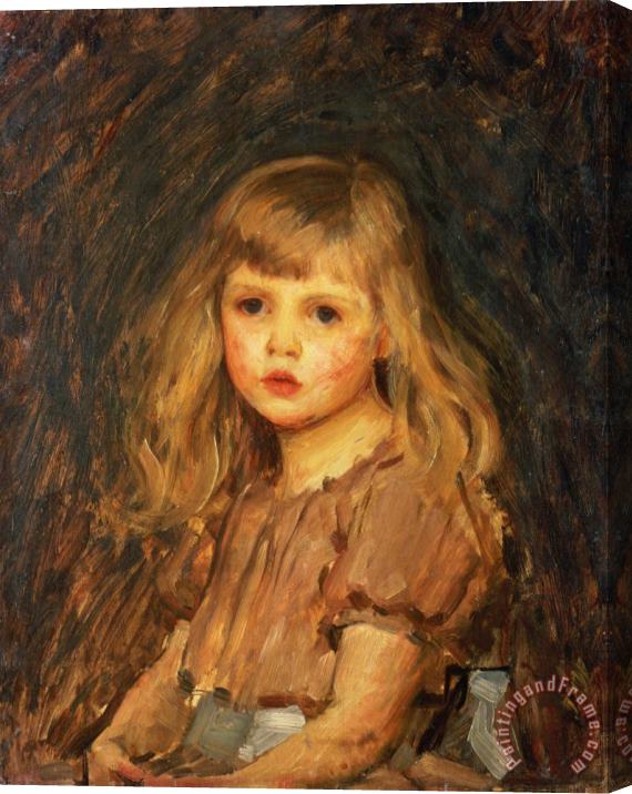 John William Waterhouse Portrait of a Girl Stretched Canvas Painting / Canvas Art