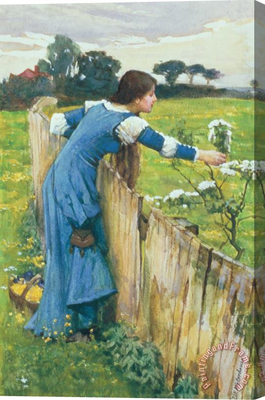 John William Waterhouse Spring Stretched Canvas Painting / Canvas Art