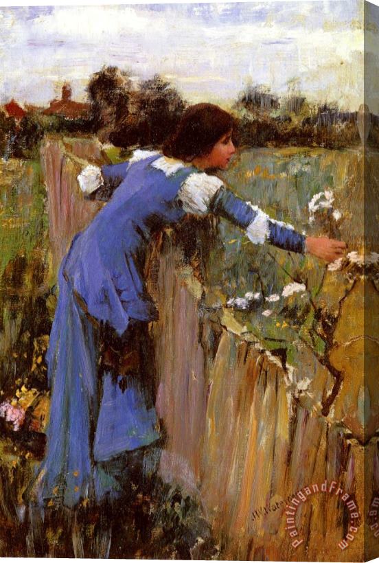 John William Waterhouse The Flower Picker Stretched Canvas Painting / Canvas Art