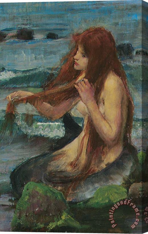 John William Waterhouse The Mermaid Stretched Canvas Painting / Canvas Art